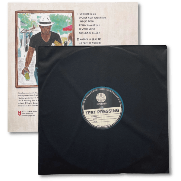 Testpressing blue vinyl 1 Testpressing - Als Ik Er Niet Meer Ben (Blue LP)