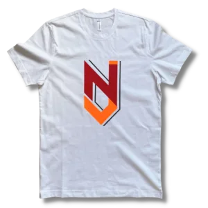 T-Shirt Nette Jonguh (Wit Groot Logo)