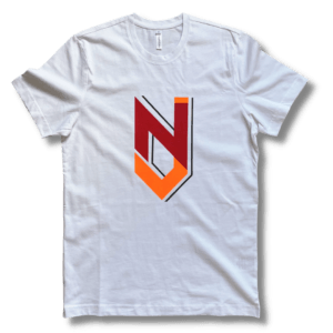 T-Shirt Nette Jonguh (Wit Groot Logo)